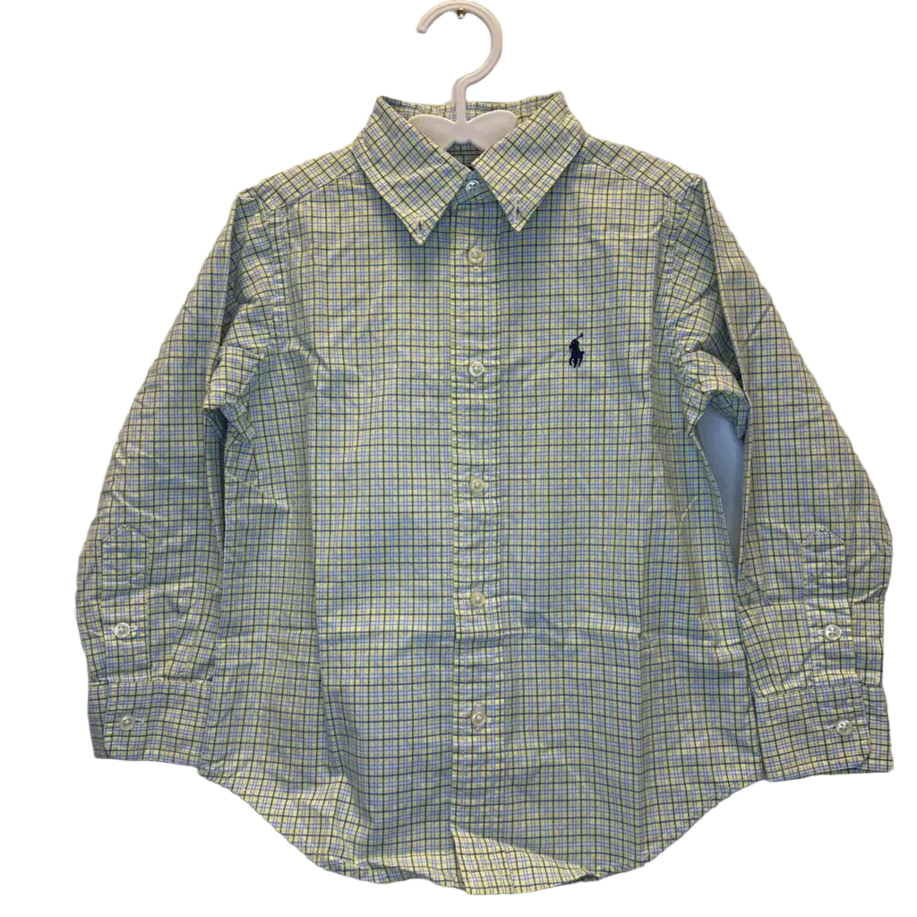 LS Collared Button Down / Plaid