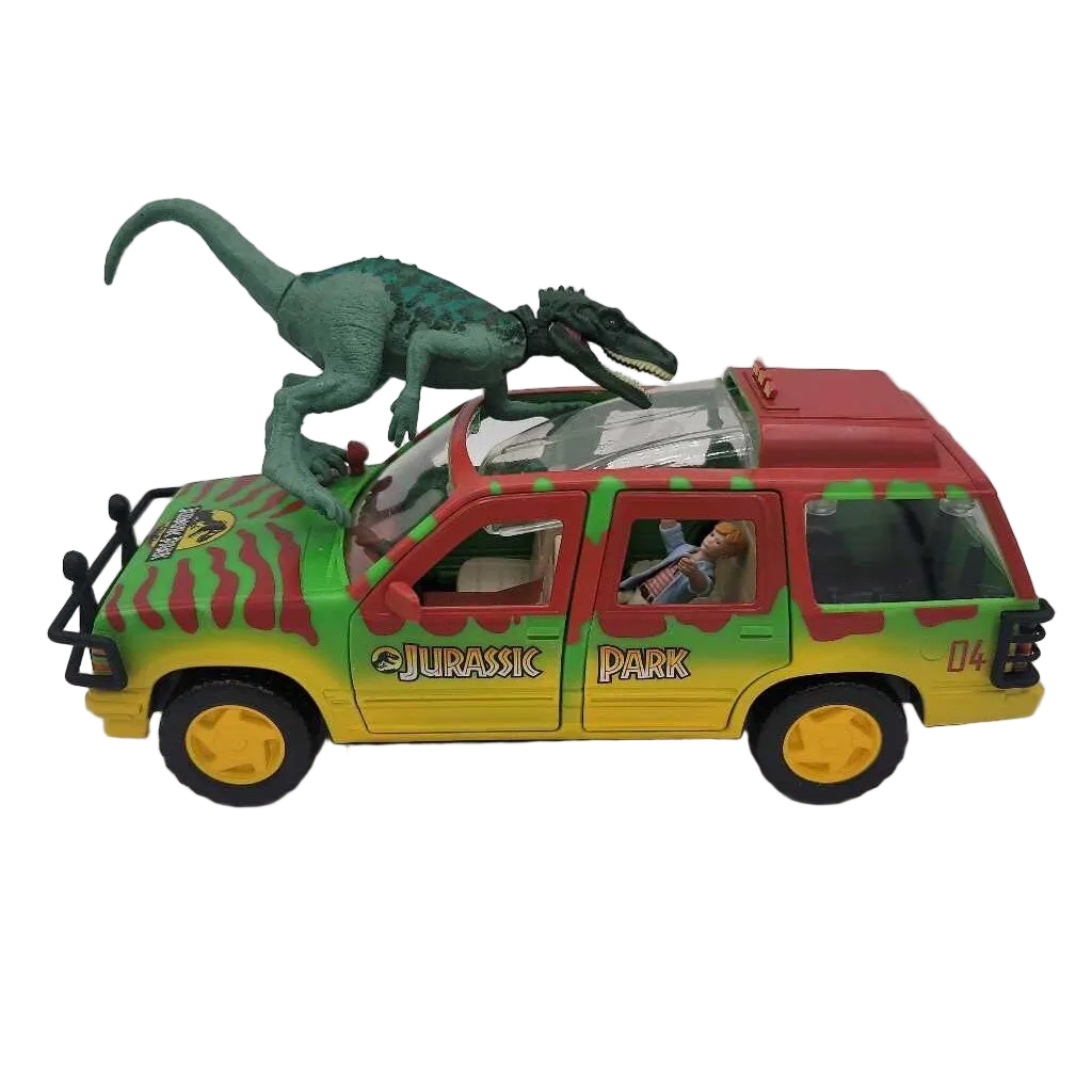 Jurassic Park Station Wagon & Dinosaur