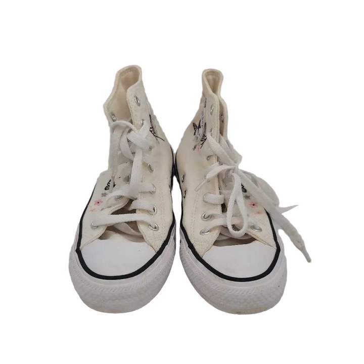 Lace Up High Top Sneakers/Butterflies