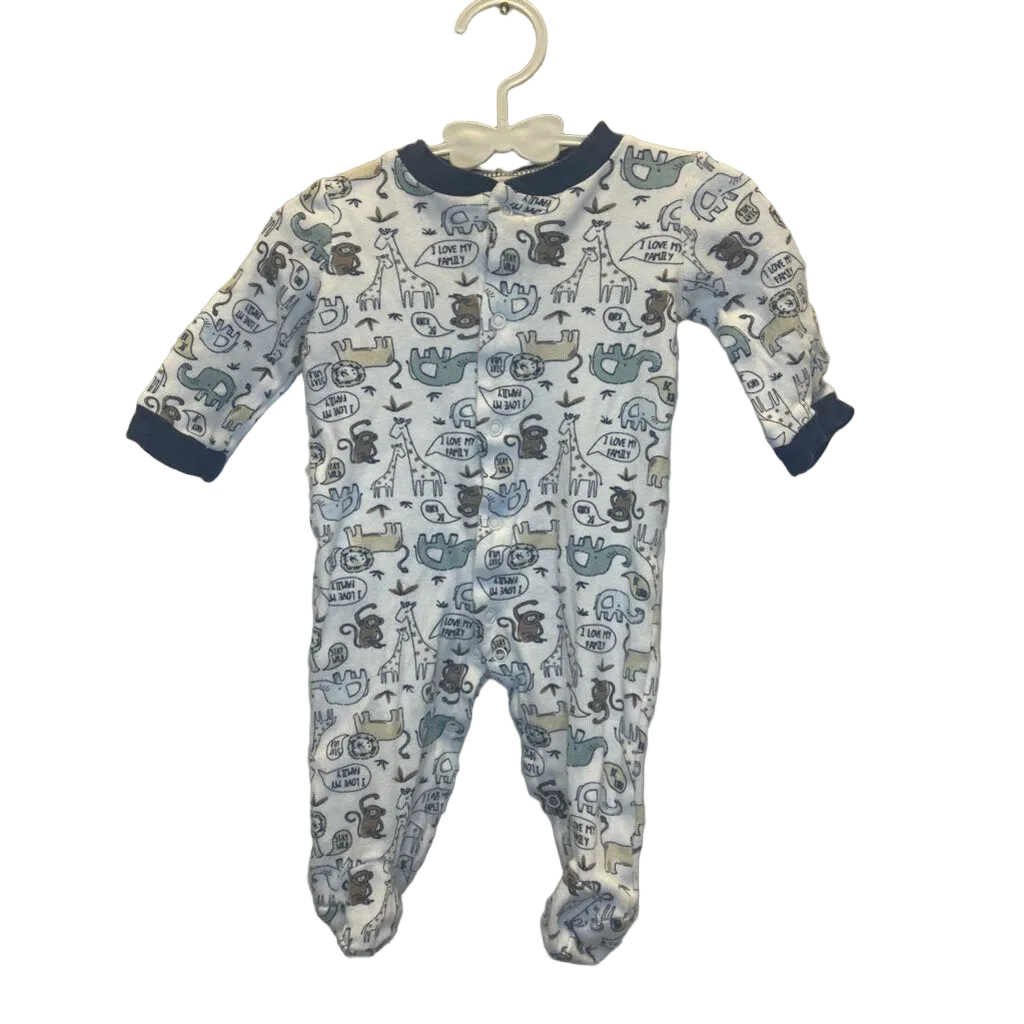 LS Footed Onesie/Snaps