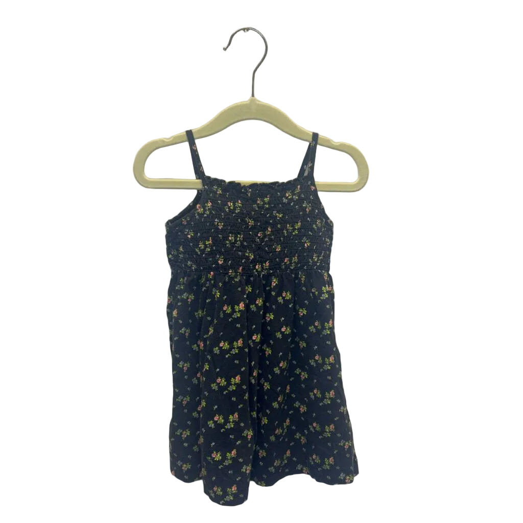 Tank Top Dress/ Ruched Chest/Floral