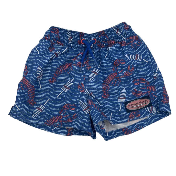 Elastic Waist Swim Trunks/Lobster
