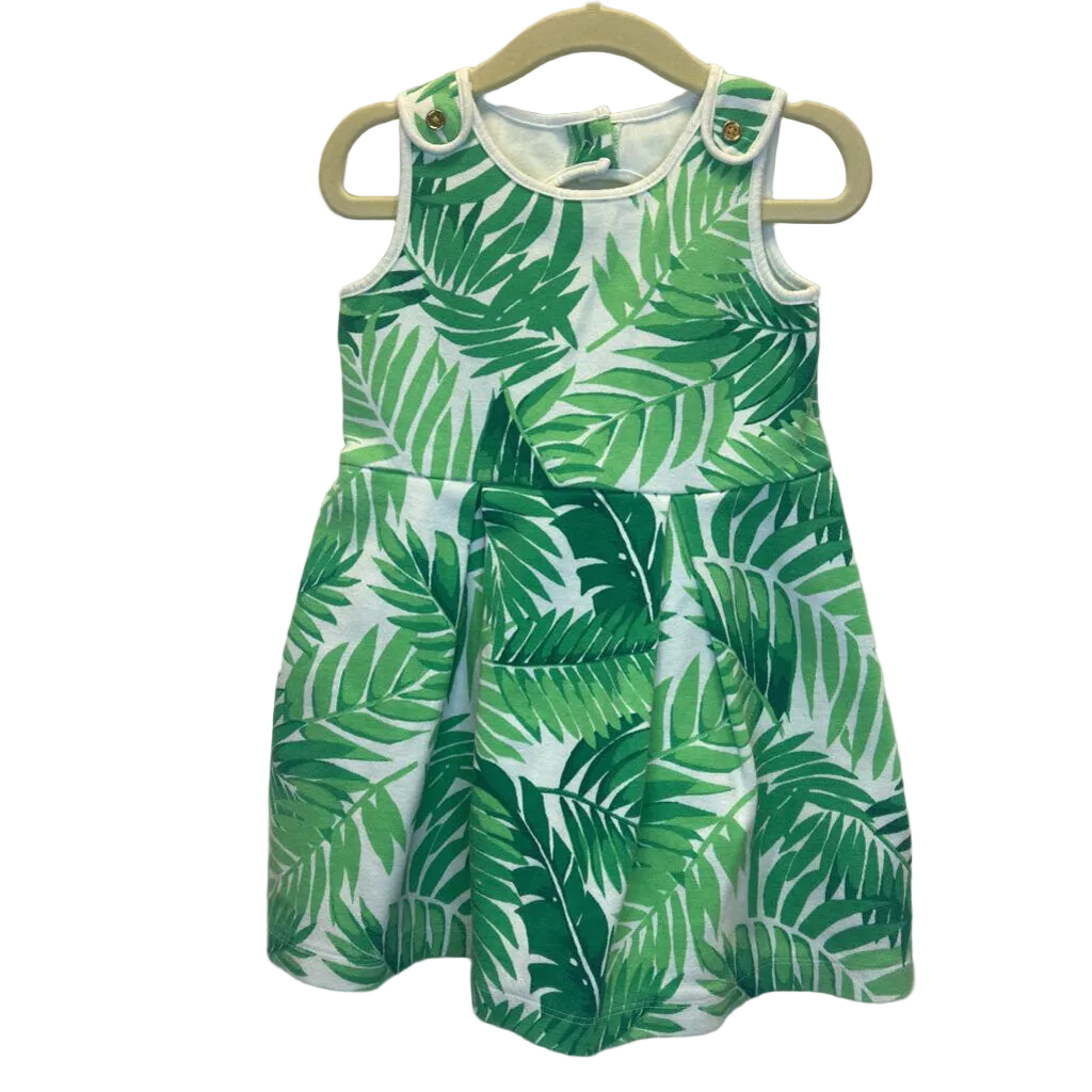Tank Top Dress/Palm Leaves