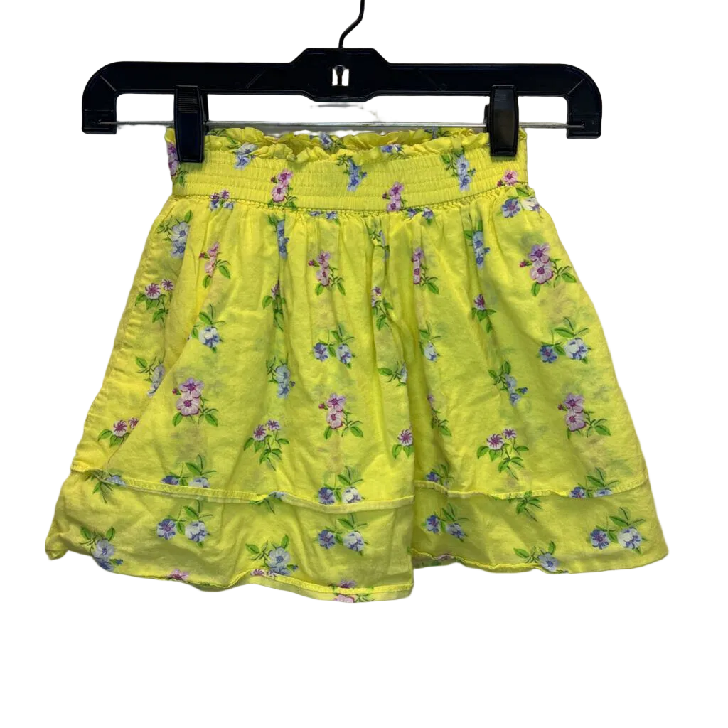 Elastic Waist Skirt/Floral
