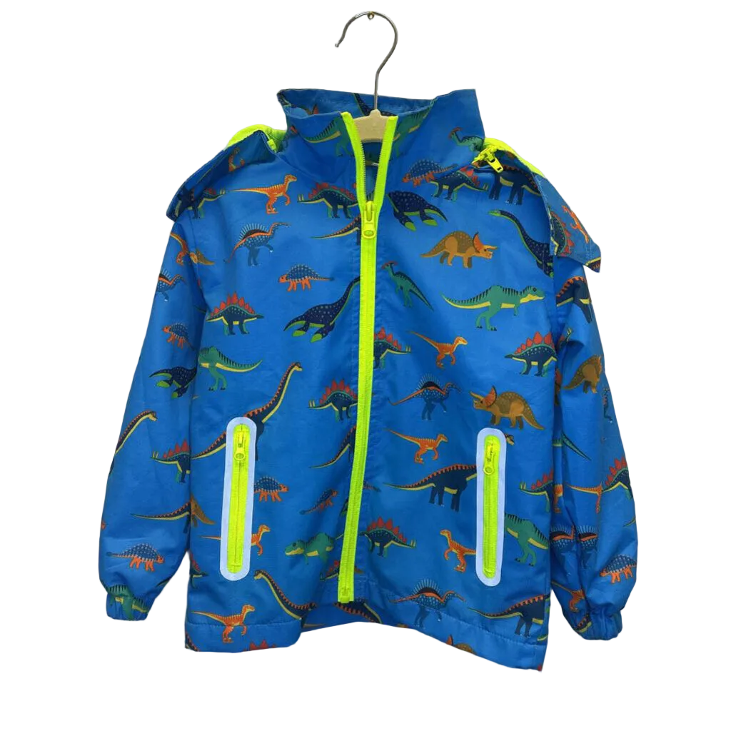 Hooded Zip-Up Jacker/Dinosaurs