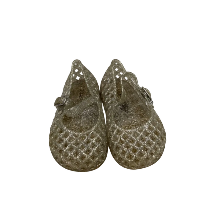 Velcro Clasp Jelly Shoes / Glittery