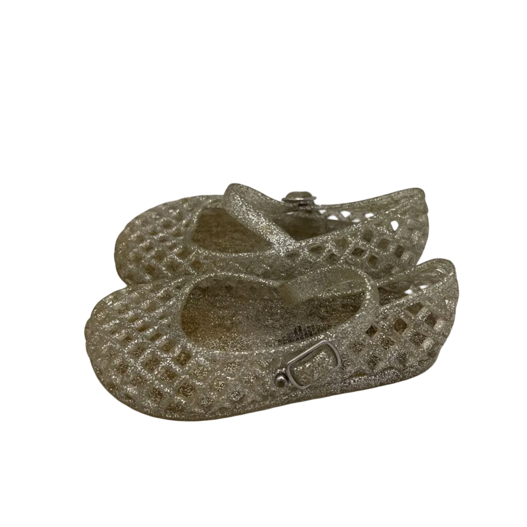 Velcro Clasp Jelly Shoes / Glittery
