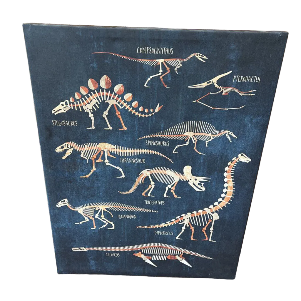 Dinosaur Fossil Canvas