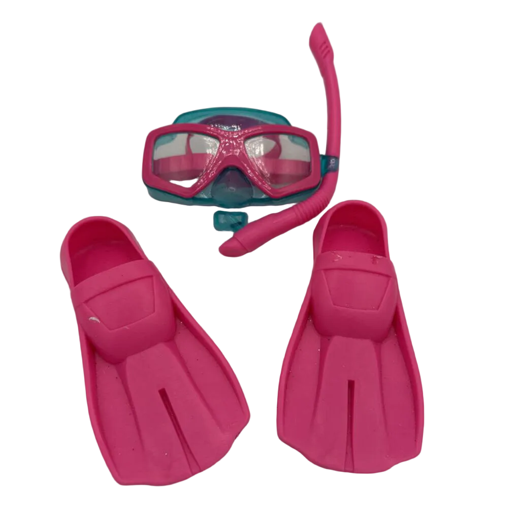 Doll Snorkel & Fin Set
