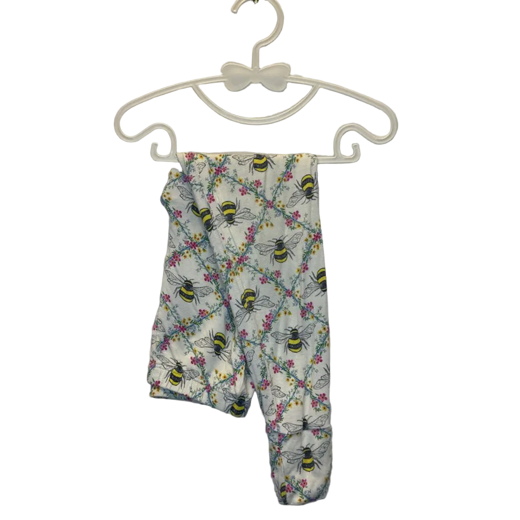 LS Pajama Set/Flowers & Bees