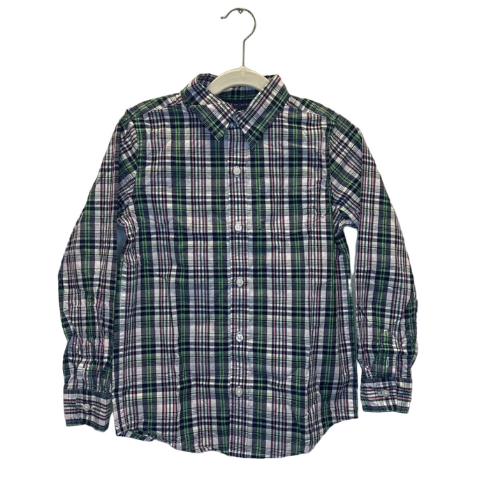 LS Collared Button Down / Plaid