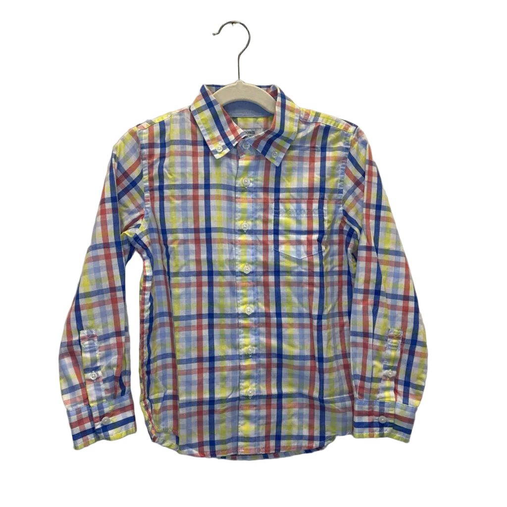 LS Collared Button Down / Plaid