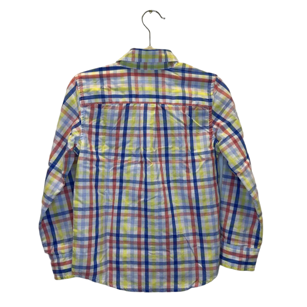 LS Collared Button Down / Plaid