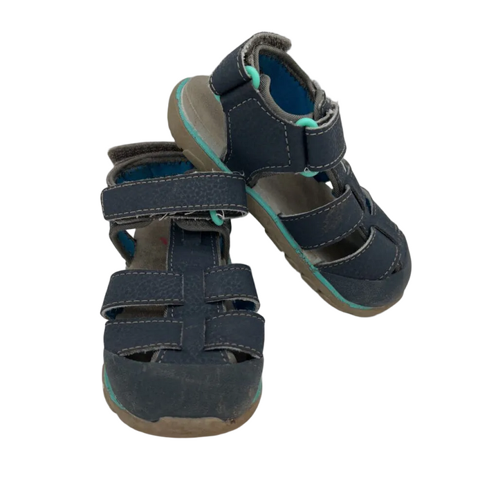 Velcro Clasp Closed Toe Sandals