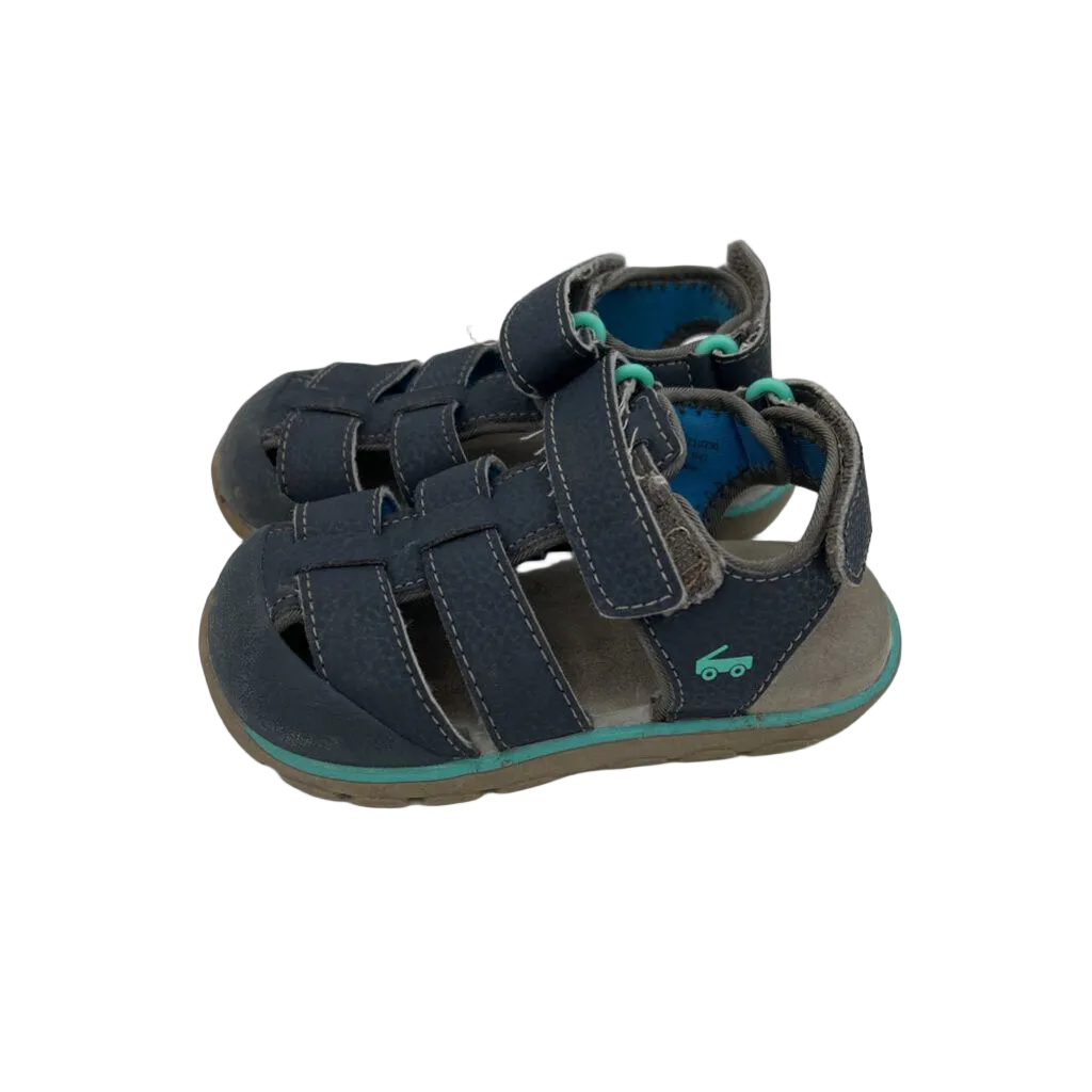 Velcro Clasp Closed Toe Sandals