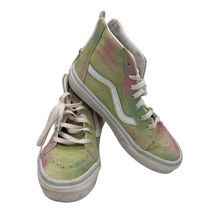 High Top Sneakers/Lace & Zipper