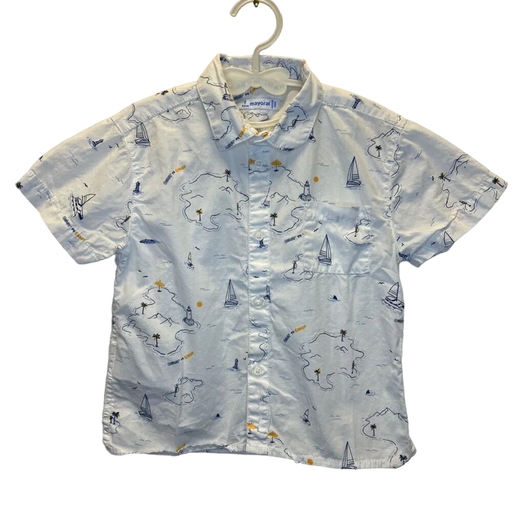 SS Collared Button Down / Coast To Coast