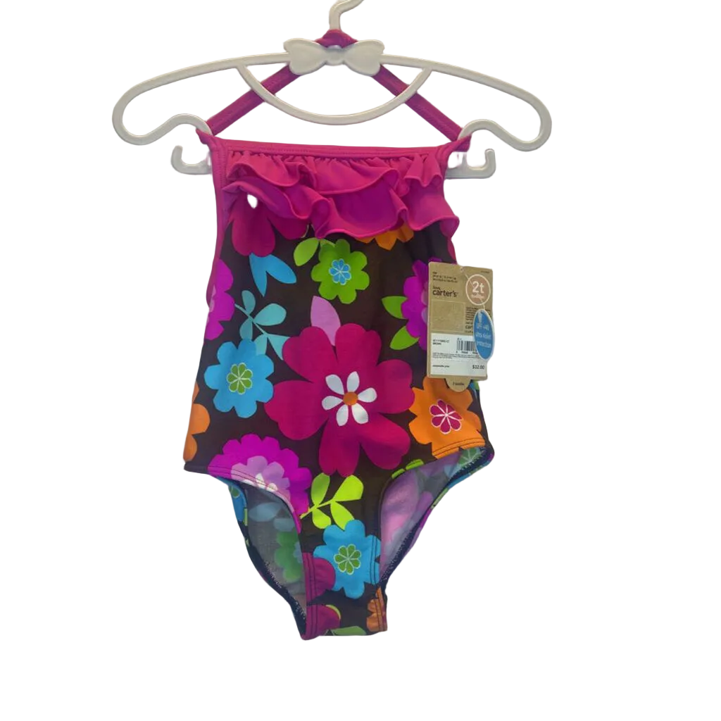 Halter One Piece Swimsuit / Floral
