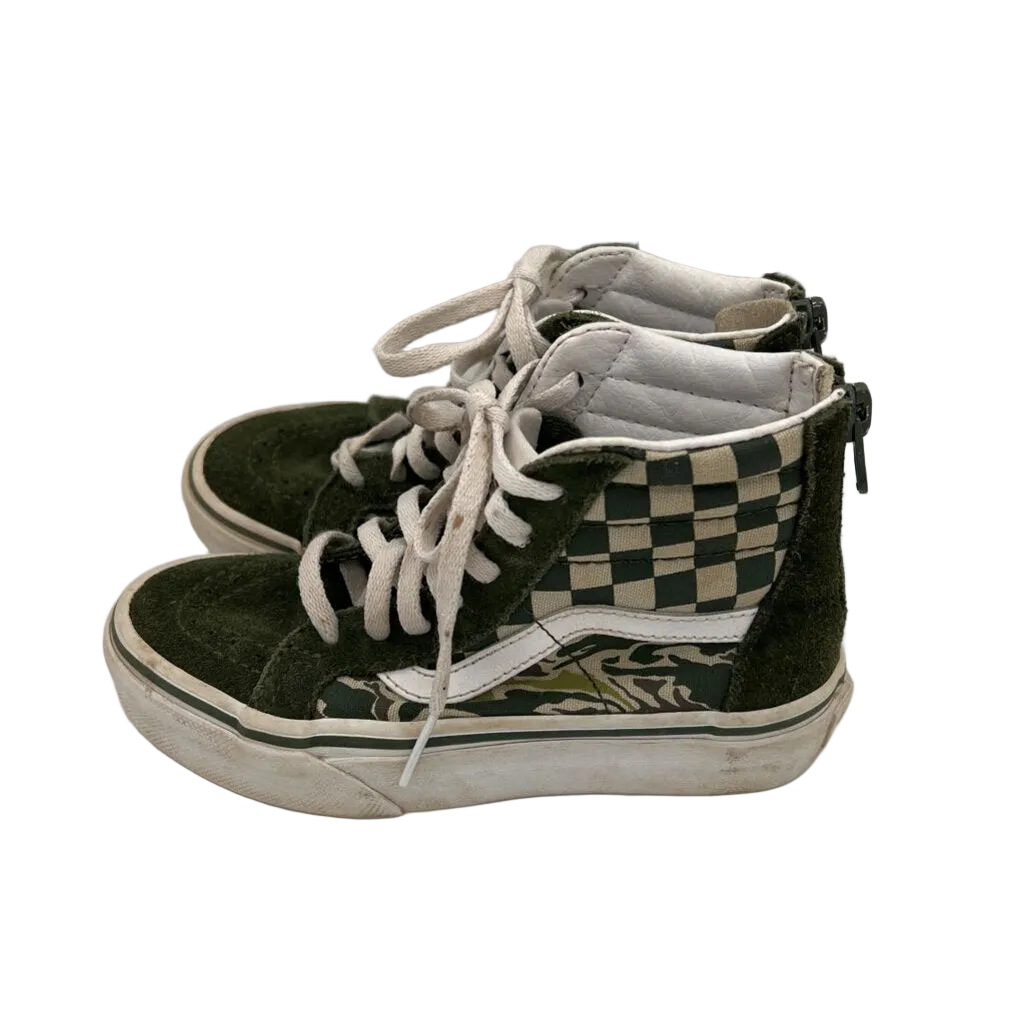 High Top Lace Up Sneakers/Checkered