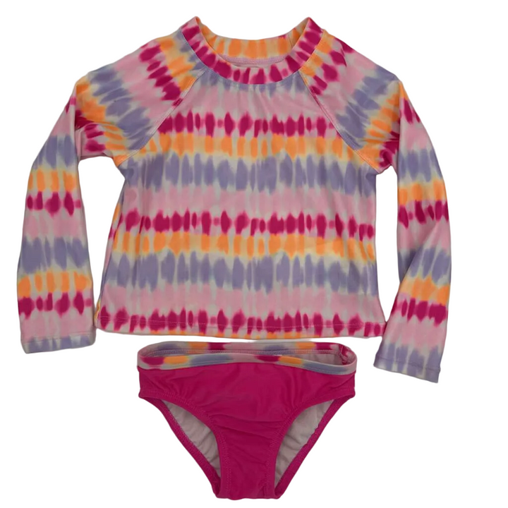 LS Rash Guard & Swim Bottoms / Tie Dye
