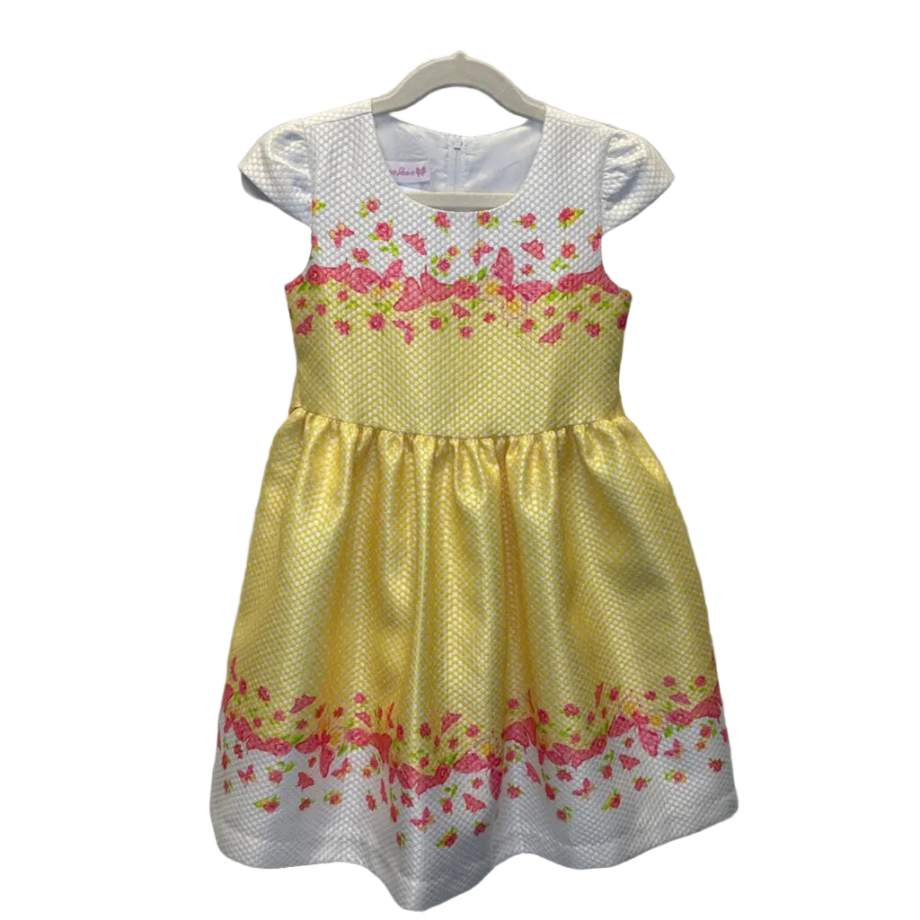 Sleeveless Capped Sleeve Dress / Butterflies