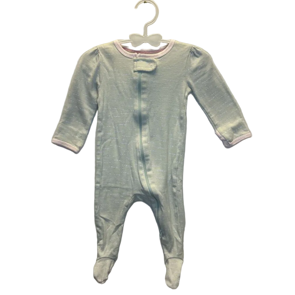 LS Footed Onesie / Dots