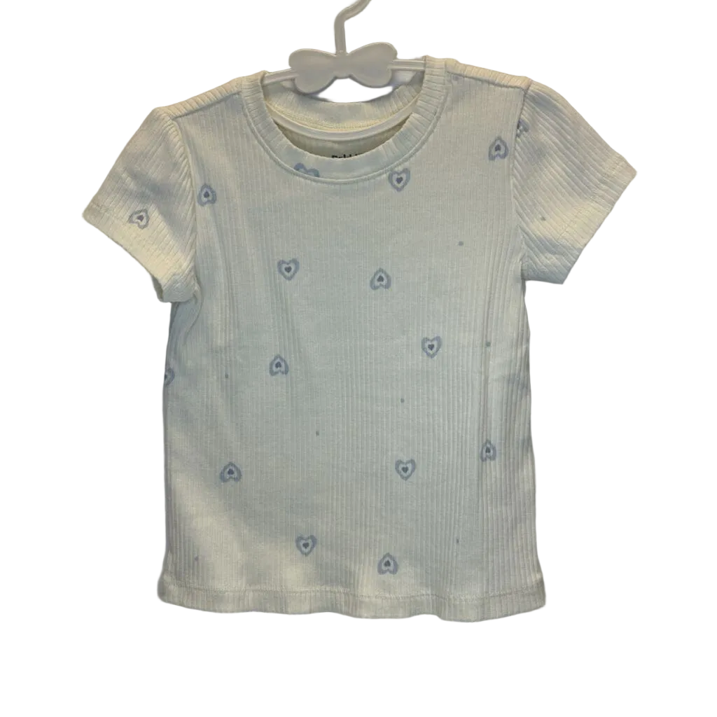 SS Ribbed Shirt / Hearts