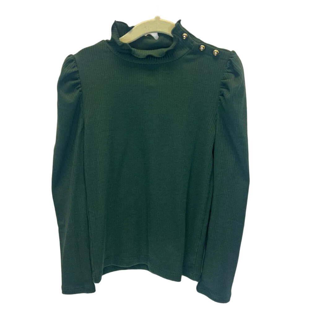 LS Shirt / Ruffle Collar