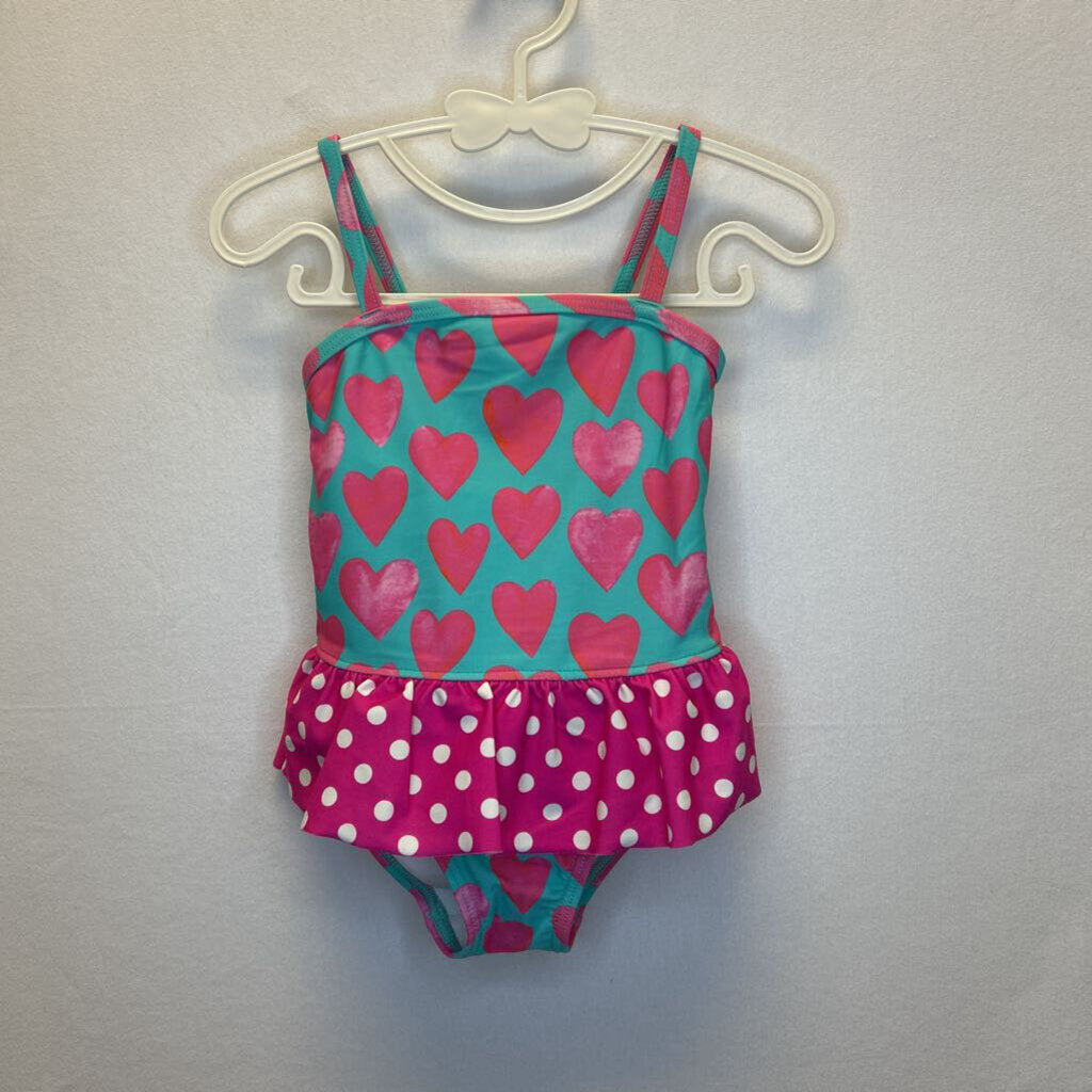 One Pc Bathing Suit / Hearts