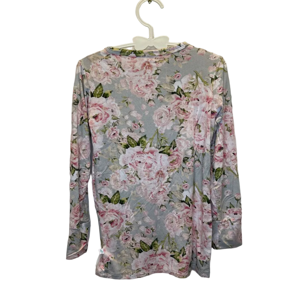 LS Shirt + Pants Pajama Set / Flowers