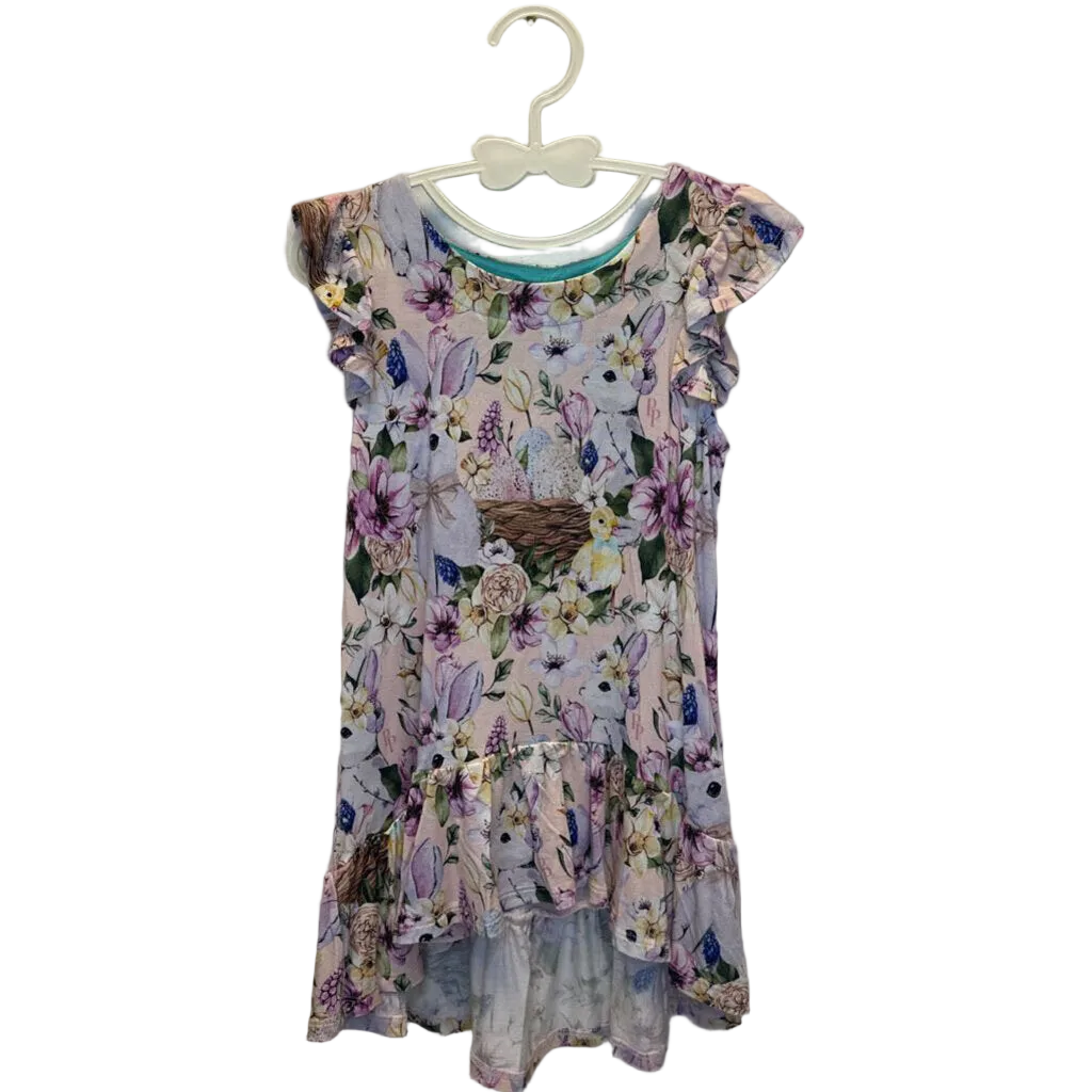 Ruffle Sleeve Dress / Bunnies