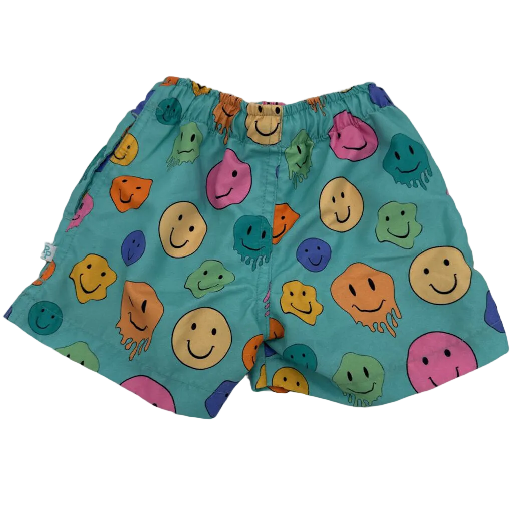 Elastic Waist Swim Trunks / Smiles