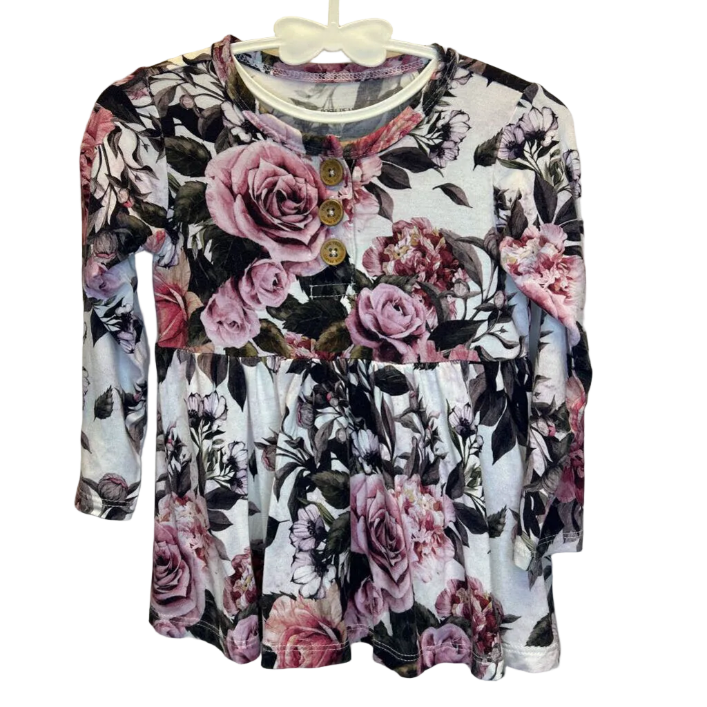 LS Twirl Dress/ Floral