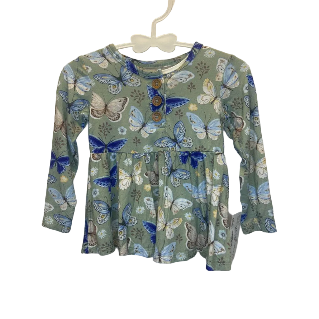 LS Twirl Dress / Butterflies