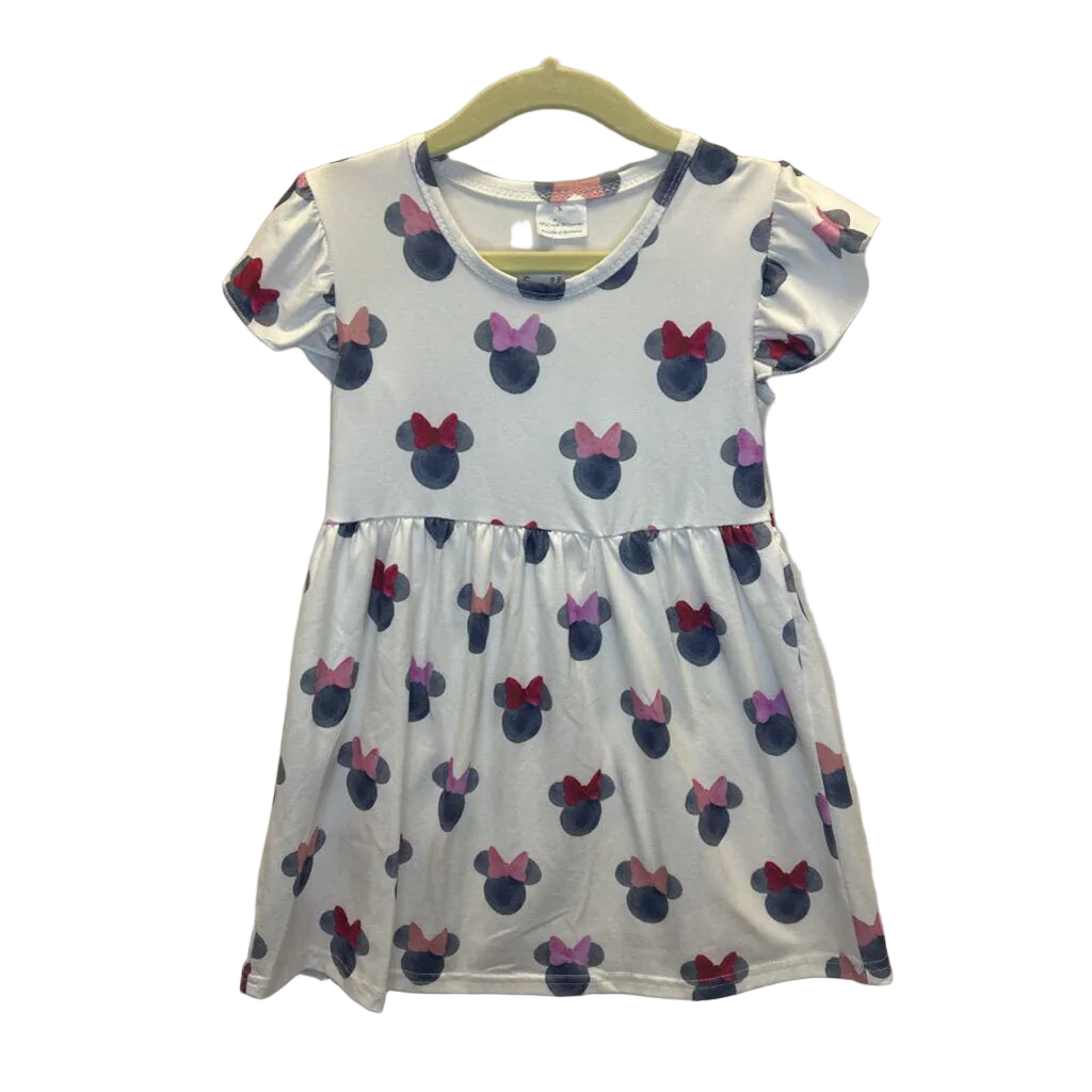 Ruffle Sleeve Dress / Minnie Mouse