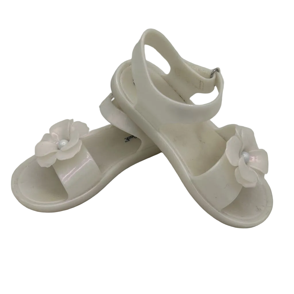 Jelly Sandals / Velcro / Flowers