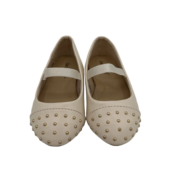 Close Toed Dress Flats/ Elastic
