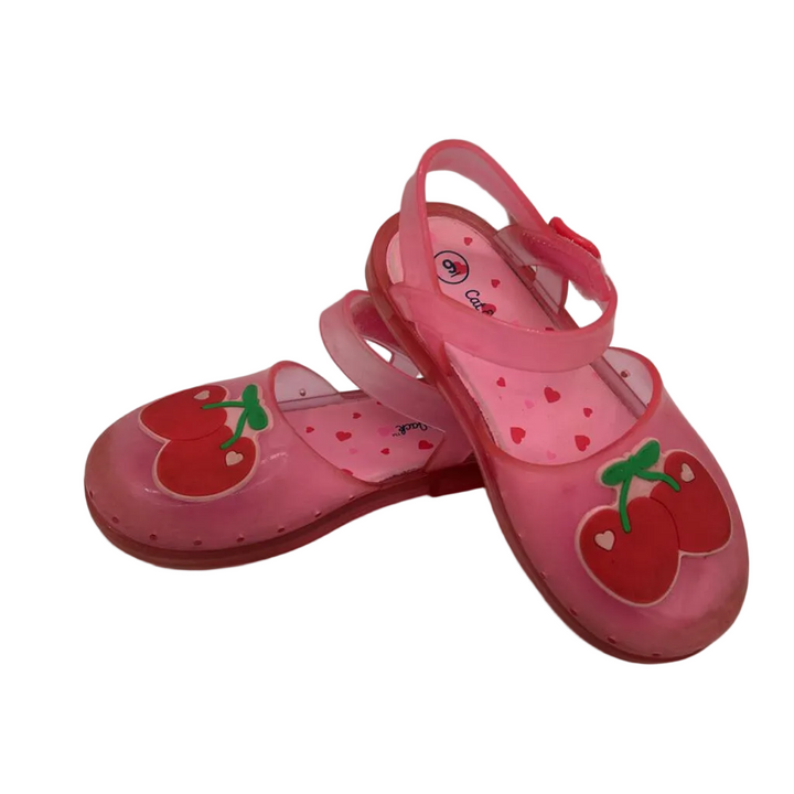 Jelly Sandals / Closed Toed / Cherries