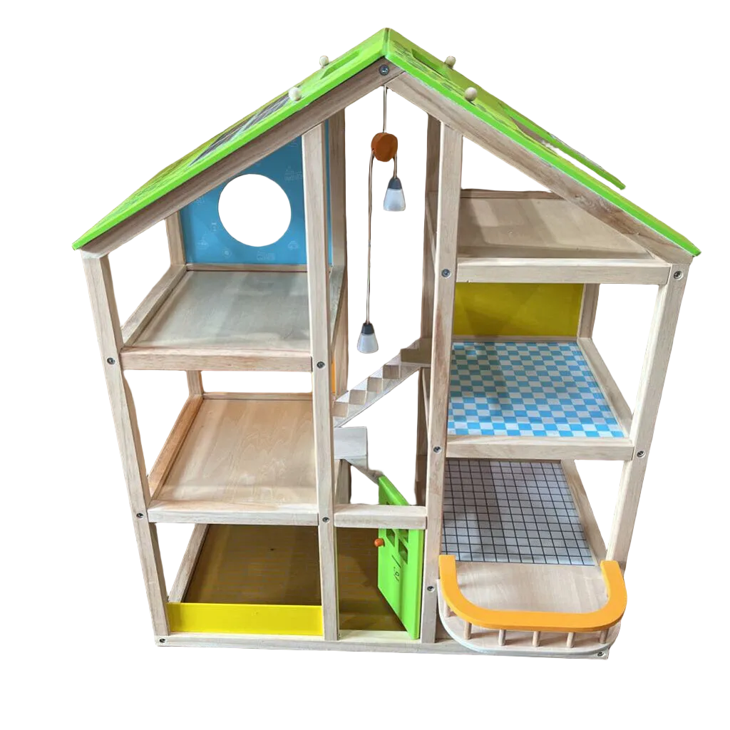 All Seasons Wooden Dollhouse / No Accessories