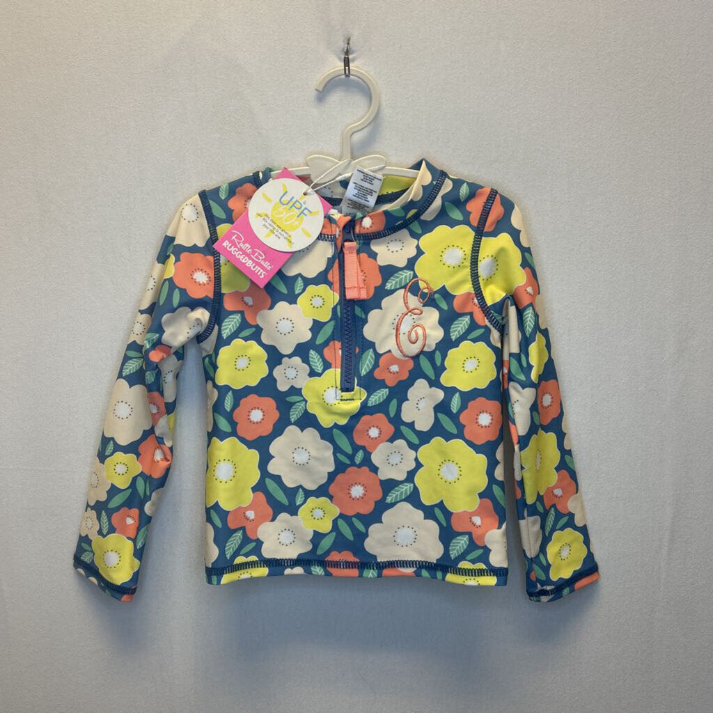LS Rash Guard & Bottoms Set / Flowers