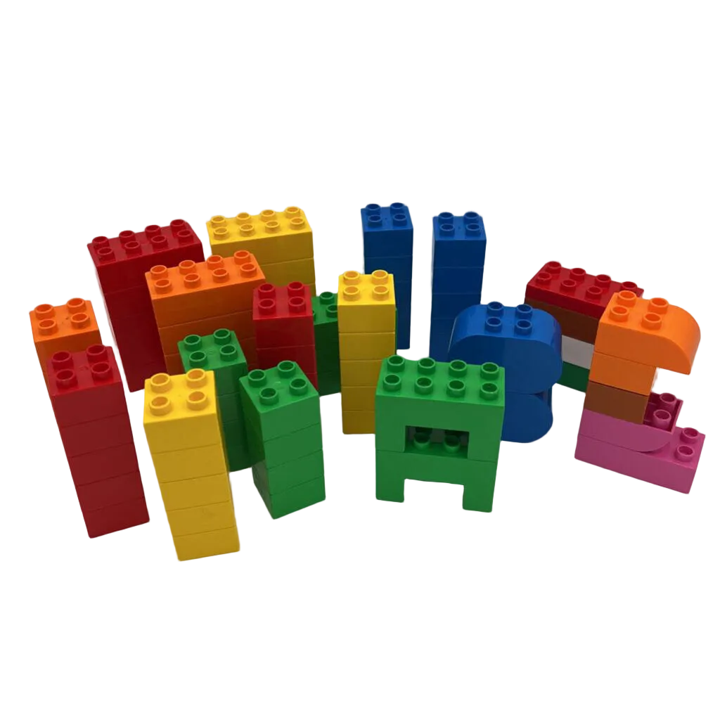 75 Assorted Duplo Build Pieces