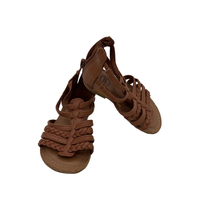Strap Sandals / Zipper Back