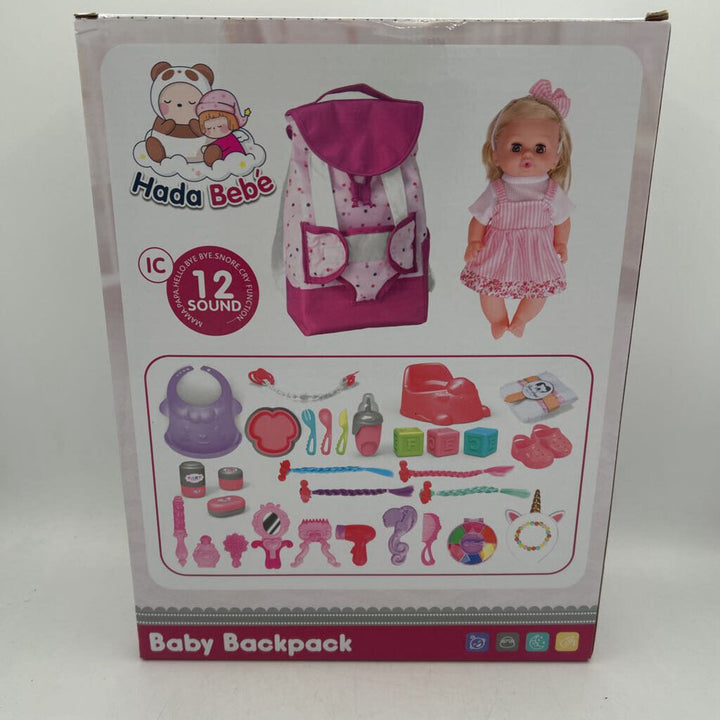 Baby Backpack with Doll