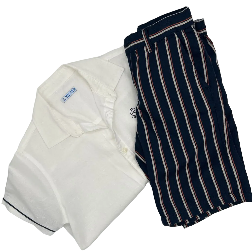 Button Down Shirt & Short Set