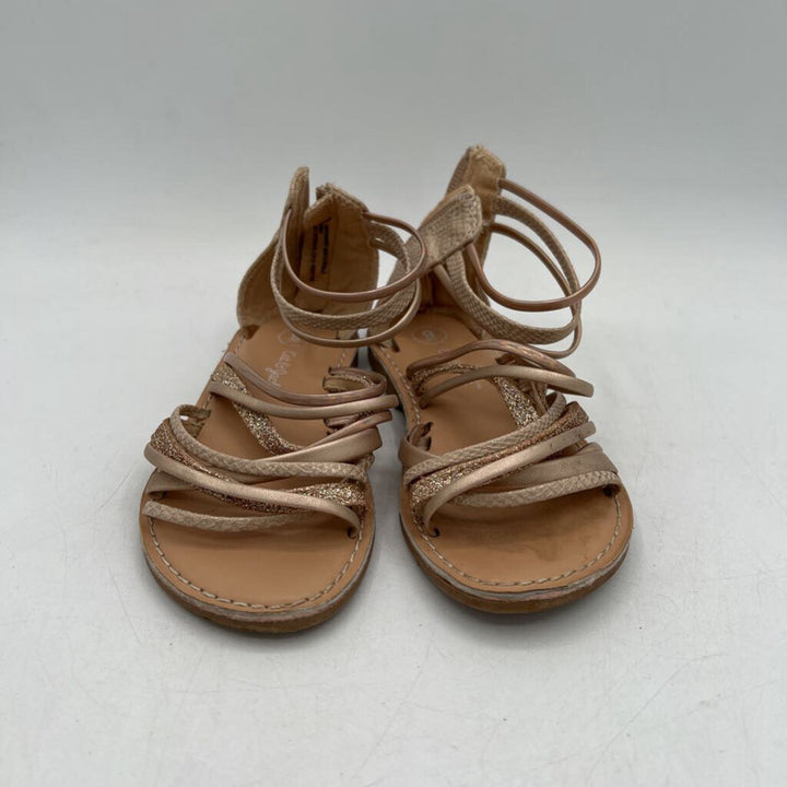 Strap Sandals / Zipper Back