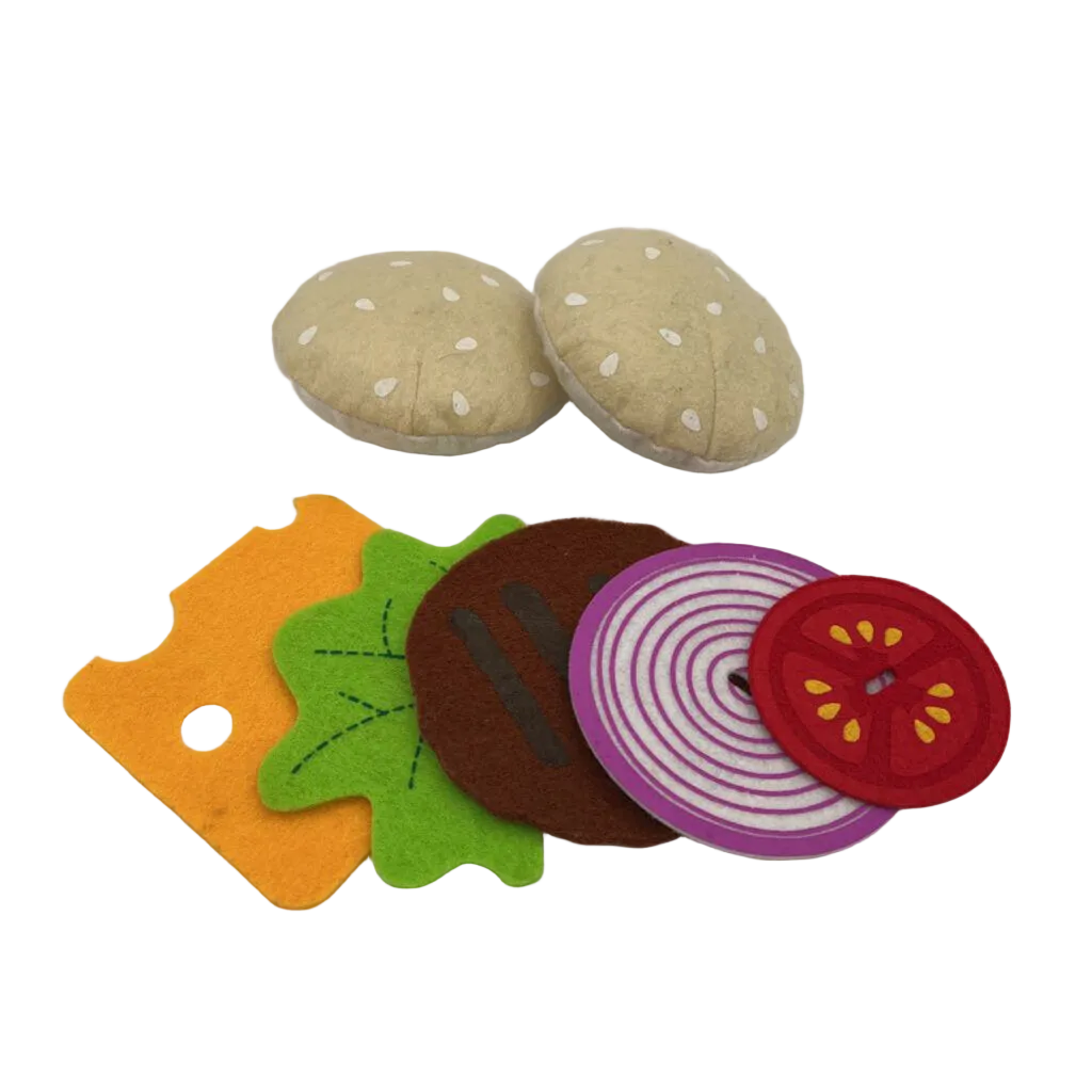 Felt Hamburger Threading Activity