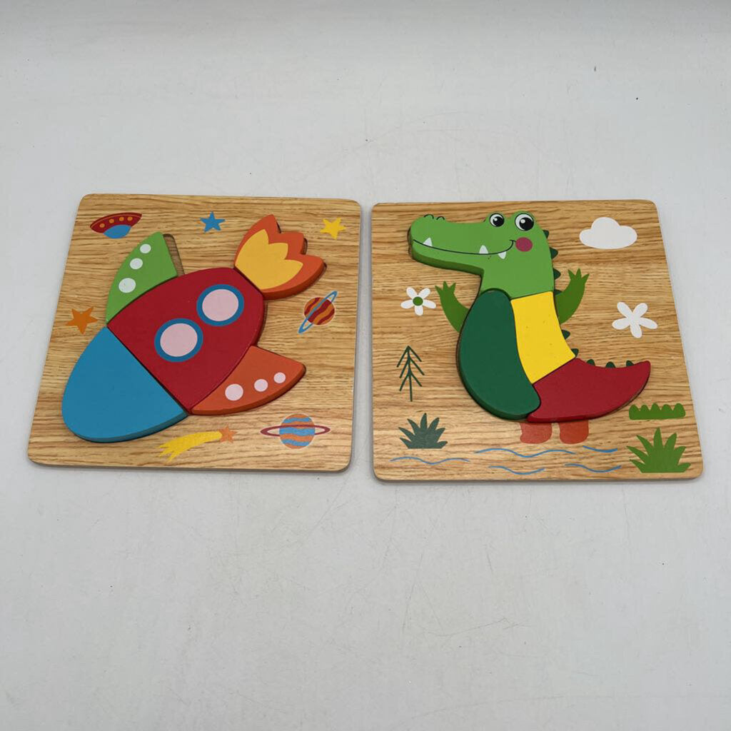 Wooden Puzzles Set