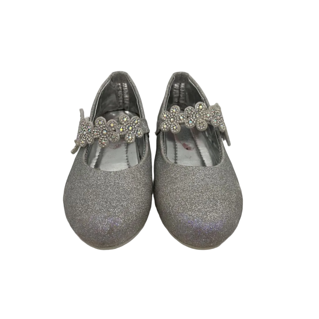 Dress Shoes / Velcro Strap / Glitter