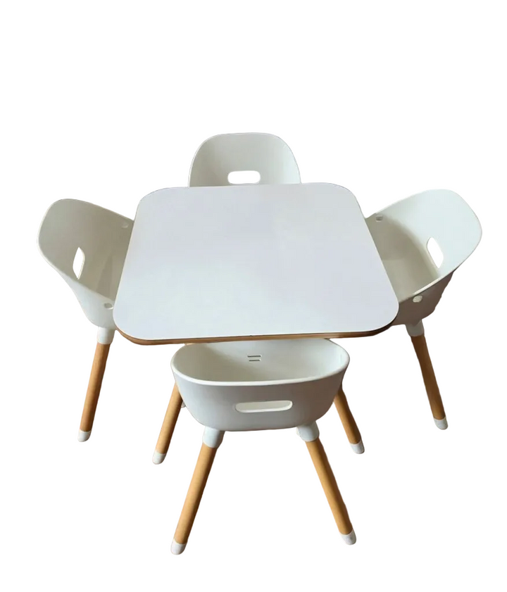 The Play Kit Table & Chairs w/ booster for dining