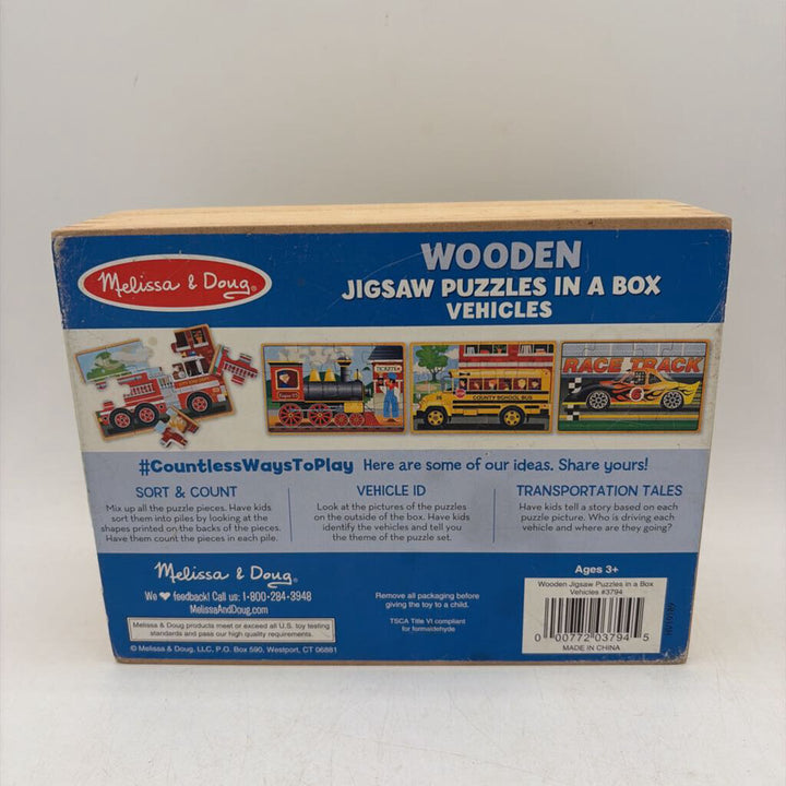 Vehicles/ Four 12 Piece Puzzles